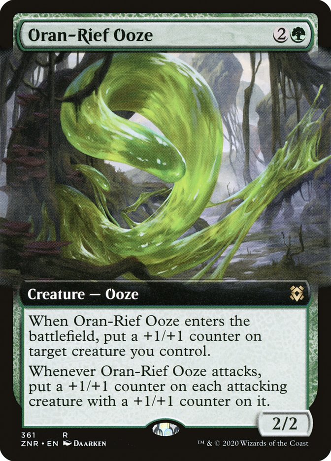 Oran-Rief Ooze (Extended Art) [Zendikar Rising] | The Clever Kobold