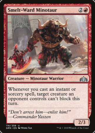 Smelt-Ward Minotaur [Guilds of Ravnica] | The Clever Kobold