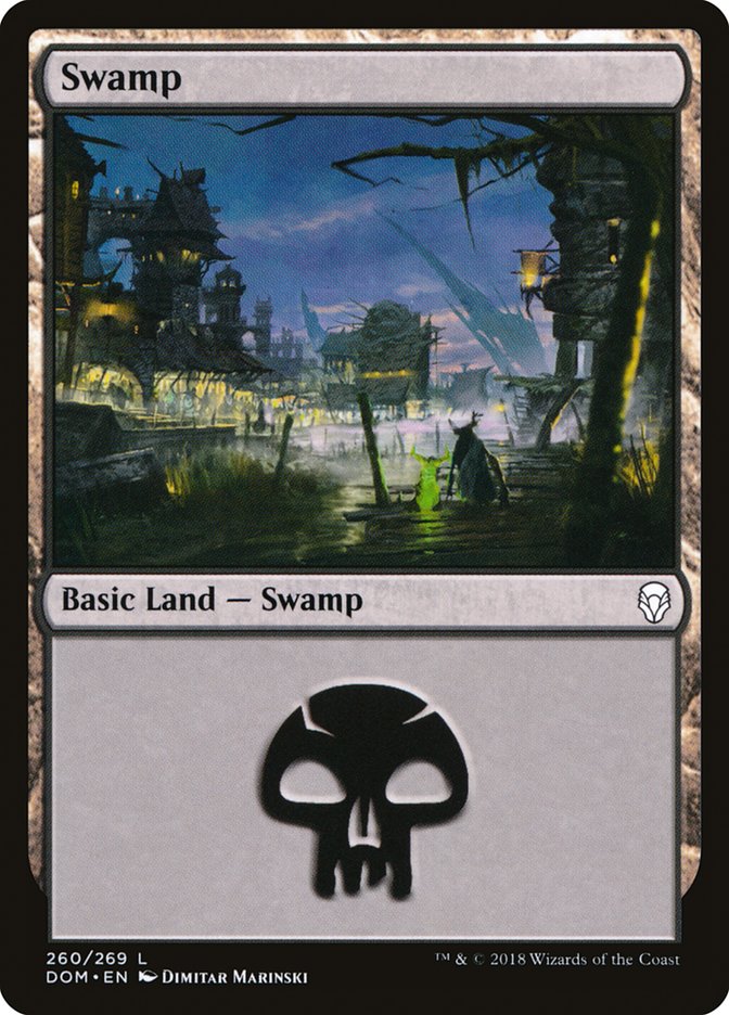 Swamp (260) [Dominaria] | The Clever Kobold
