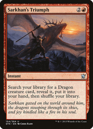 Sarkhan's Triumph [Dragons of Tarkir] | The Clever Kobold