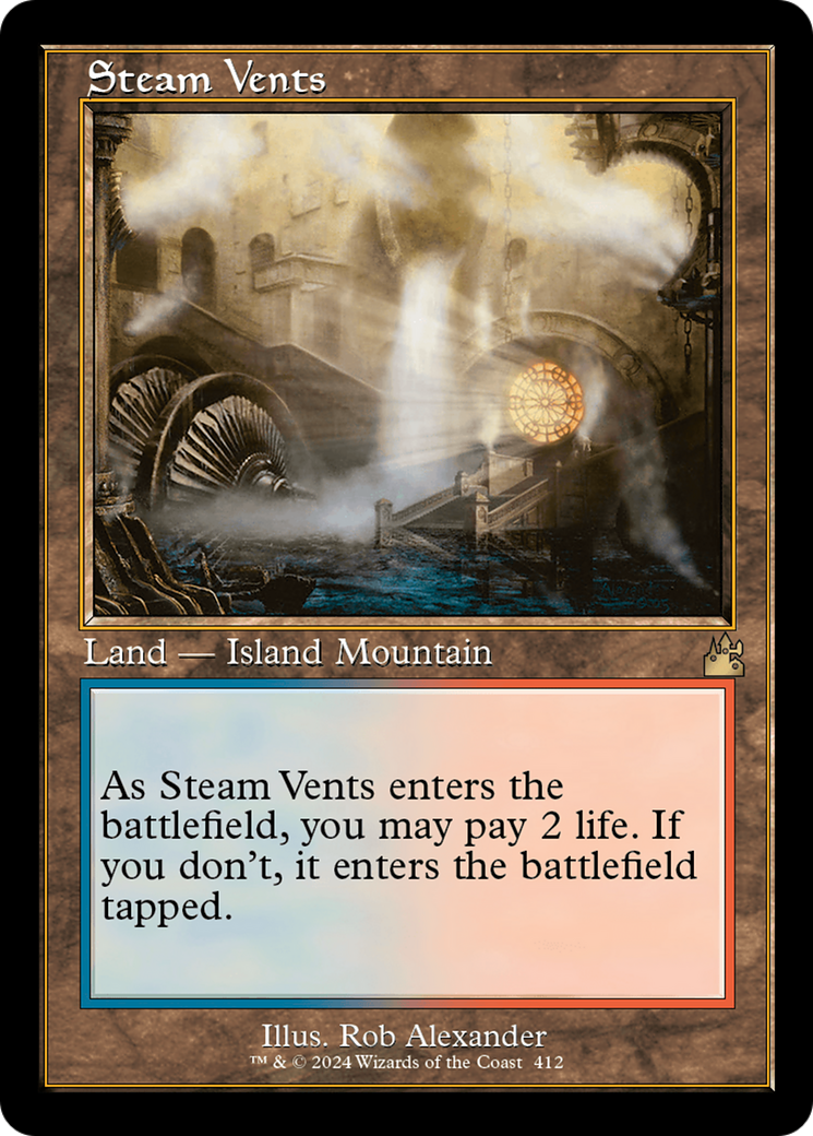 Steam Vents (Retro) [Ravnica Remastered] | The Clever Kobold