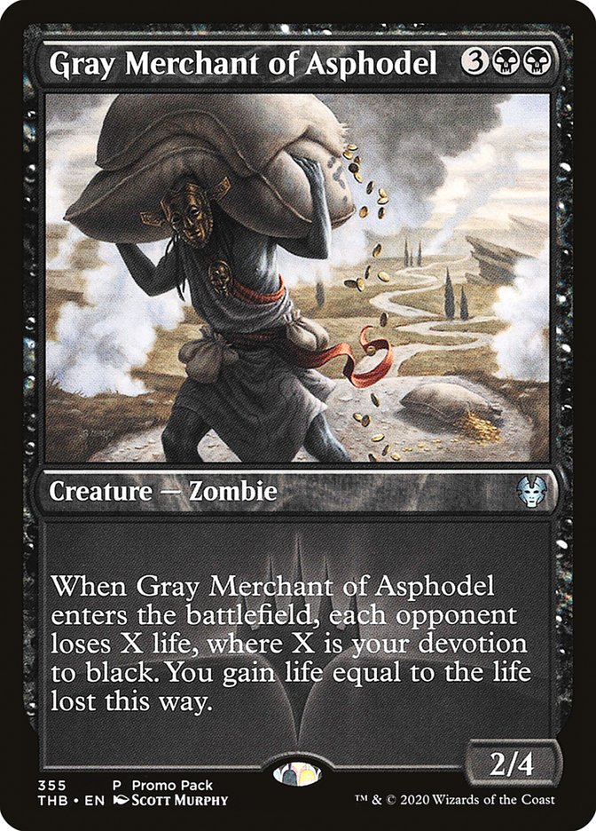 Gray Merchant of Asphodel (Promo Pack) [Theros Beyond Death Promos] | The Clever Kobold