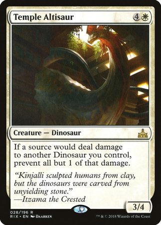 Temple Altisaur [Rivals of Ixalan] | The Clever Kobold
