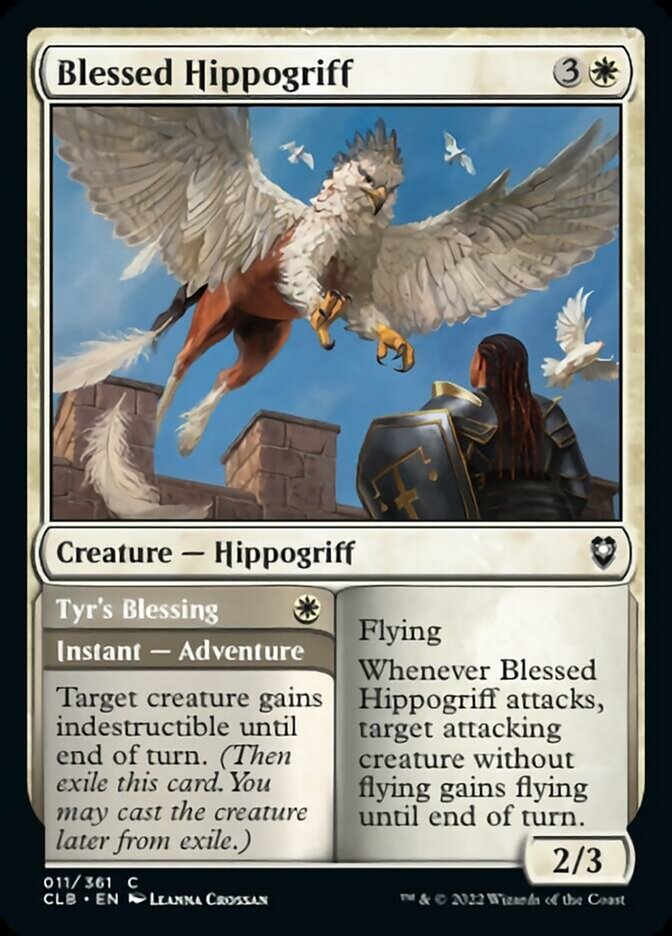 Blessed Hippogriff // Tyr's Blessing [Commander Legends: Battle for Baldur's Gate] | The Clever Kobold