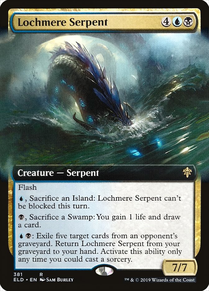 Lochmere Serpent (Extended Art) [Throne of Eldraine] | The Clever Kobold