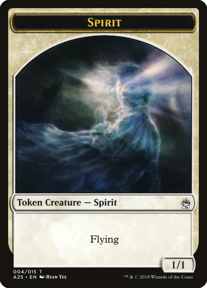 Spirit (004/015) [Masters 25 Tokens] | The Clever Kobold