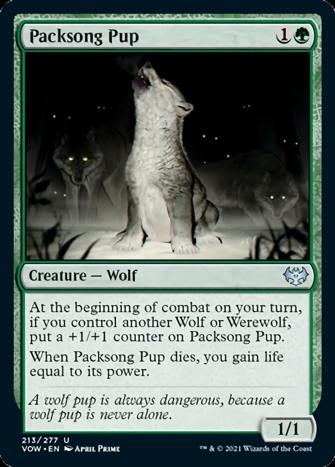 Packsong Pup [Innistrad: Crimson Vow] | The Clever Kobold