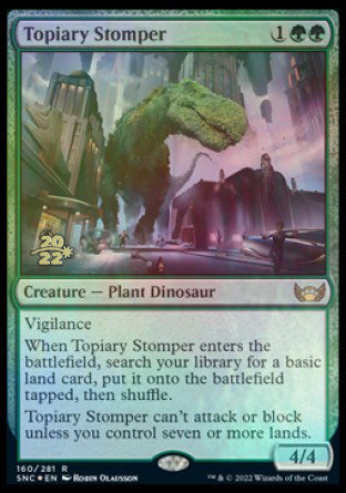 Topiary Stomper [Streets of New Capenna Prerelease Promos] | The Clever Kobold