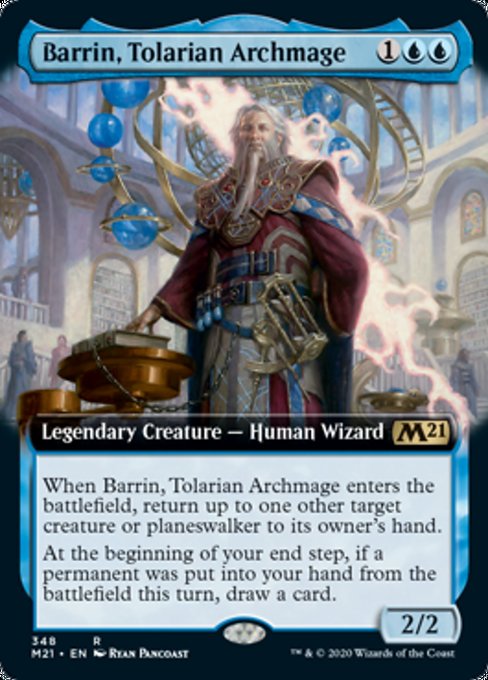 Barrin, Tolarian Archmage (Extended Art) [Core Set 2021] | The Clever Kobold