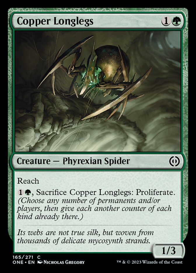 Copper Longlegs [Phyrexia: All Will Be One] | The Clever Kobold