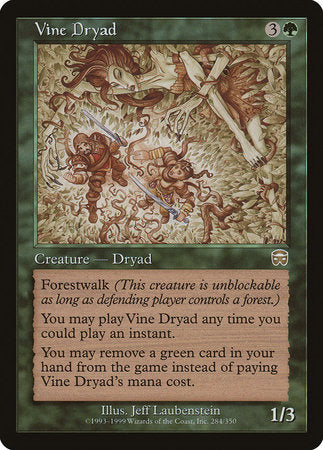 Vine Dryad [Mercadian Masques] | The Clever Kobold