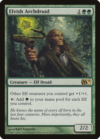 Elvish Archdruid [Magic 2011] | The Clever Kobold