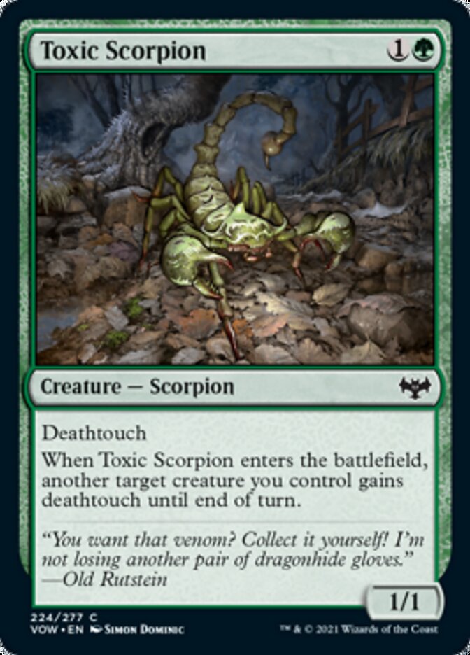 Toxic Scorpion [Innistrad: Crimson Vow] | The Clever Kobold