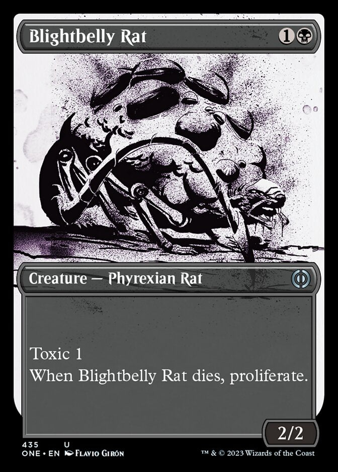 Blightbelly Rat (Showcase Ichor Step-and-Compleat Foil) [Phyrexia: All Will Be One] | The Clever Kobold