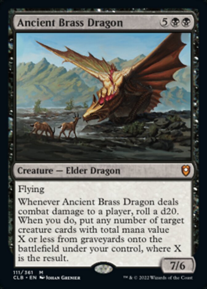 Ancient Brass Dragon [Commander Legends: Battle for Baldur's Gate] | The Clever Kobold