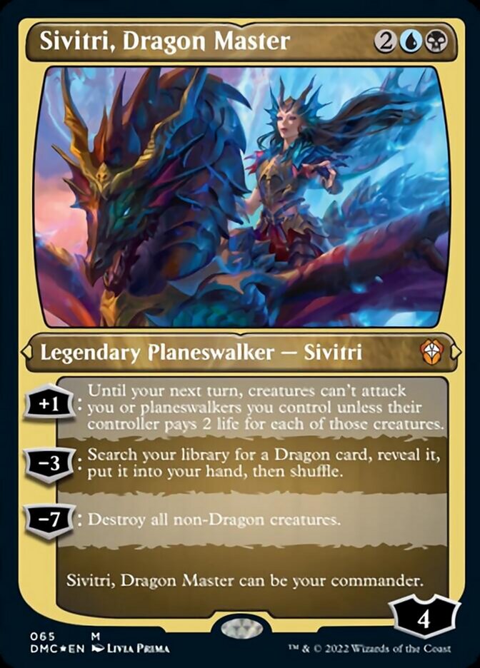 Sivitri, Dragon Master (Foil Etched) [Dominaria United Commander] | The Clever Kobold