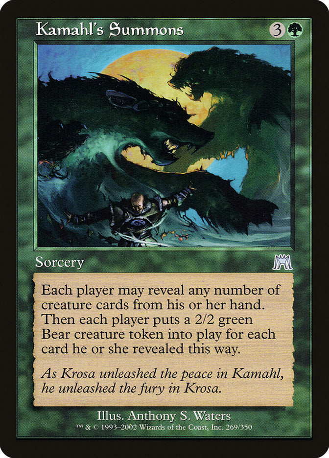 Kamahl's Summons [Onslaught] | The Clever Kobold