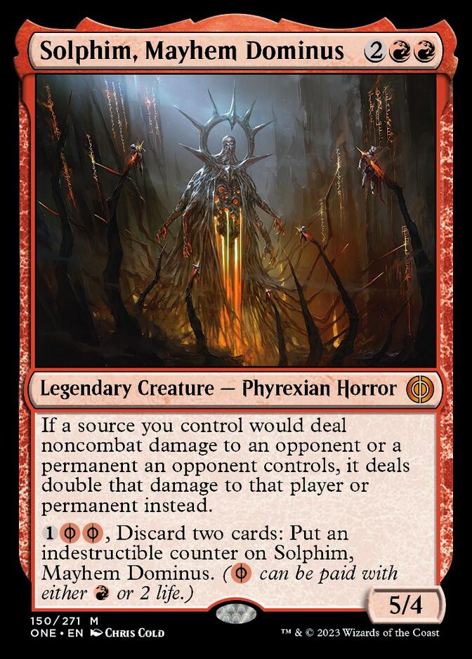 Solphim, Mayhem Dominus [Phyrexia: All Will Be One] | The Clever Kobold